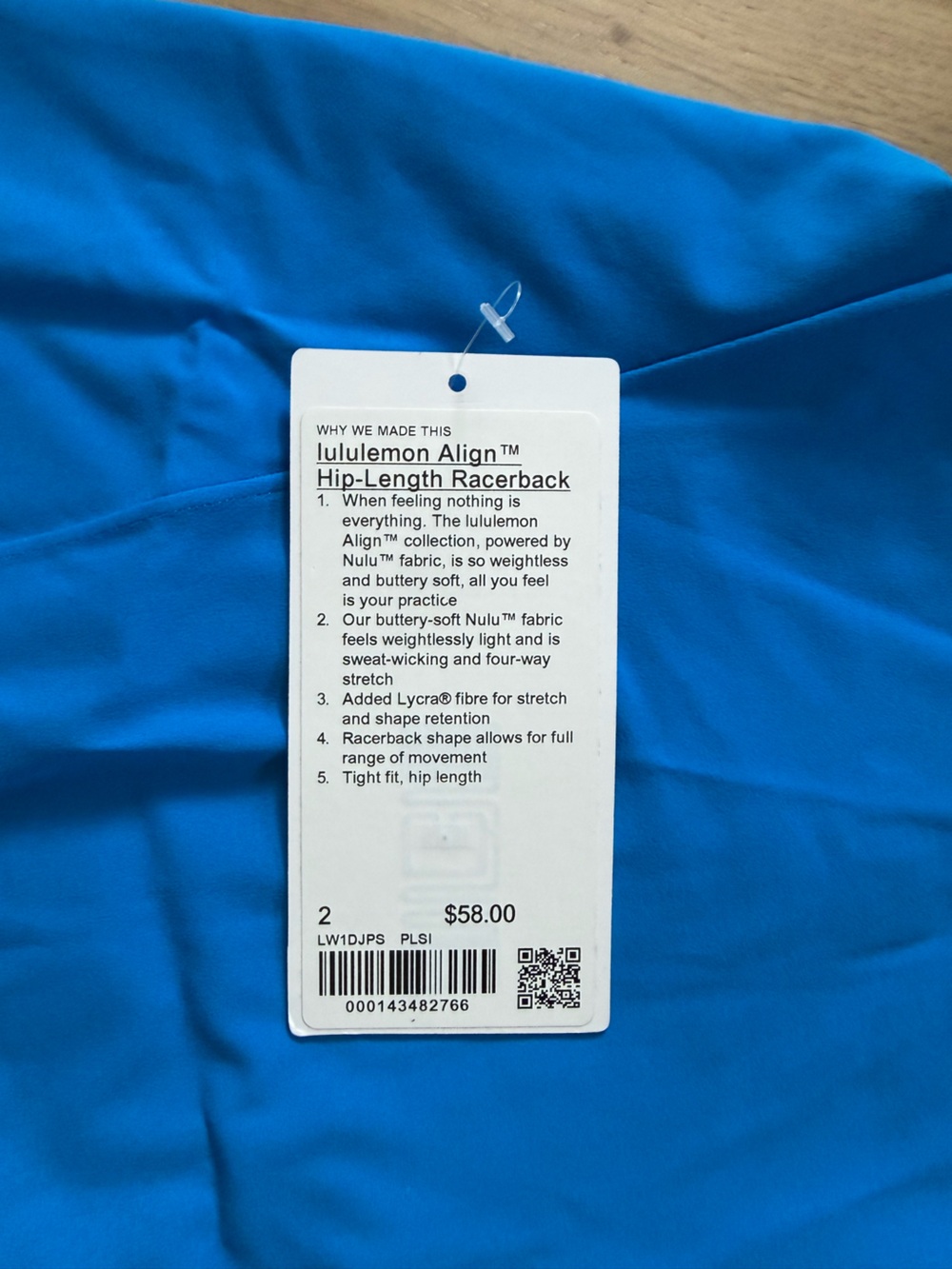 Lululemon Align Hip Length Racerback - Picture 4 of 4